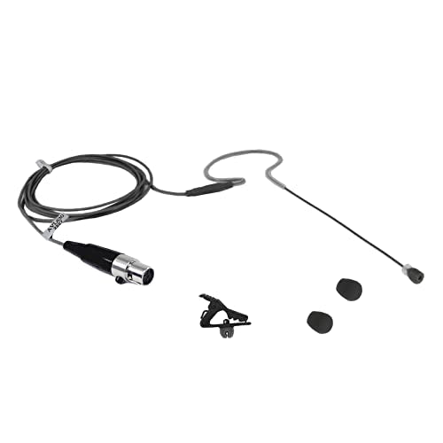 Mini Headset Microphone Replacement Earhook, Black | Headset Mic, For Shure Wireless System - color: Black