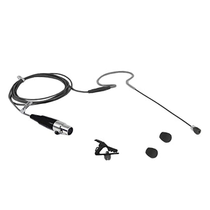 Mini Headset Microphone Replacement Earhook, Black | Headset Mic, For Shure Wireless System - color: Black