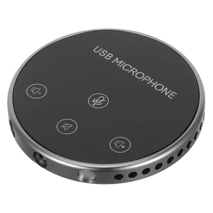 Omnidirectional USB Microphone for Live Recording and Game Chatting Compact Desktop Mic for Laptop and Meetings Easy to Use and Portable