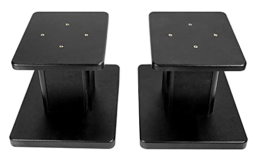 Audiosavings Bundle: Pair of Mackie CR3.5 3.5" Powered Studio Monitors with Tone Control Bundle with Pair of Rockville RHT8B Computer/Bookshelf Desktop Speaker/Studio Monitor Stands (2 Items)