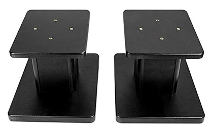 Audiosavings Bundle: Pair of Mackie CR3.5 3.5" Powered Studio Monitors with Tone Control Bundle with Pair of Rockville RHT8B Computer/Bookshelf Desktop Speaker/Studio Monitor Stands (2 Items)