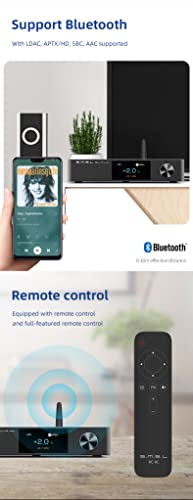 SMSL SU-9 PRO ES9039MPRO Decoder MQA&MQA-CD Bluetooth 5.0 High-Res Audio DAC XU316 768kHz/32Bit DSD512 with Remote Control