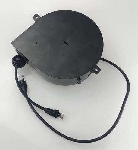 Compact Retractable CAT6 Reel with Constant Tension (Non-Locking)