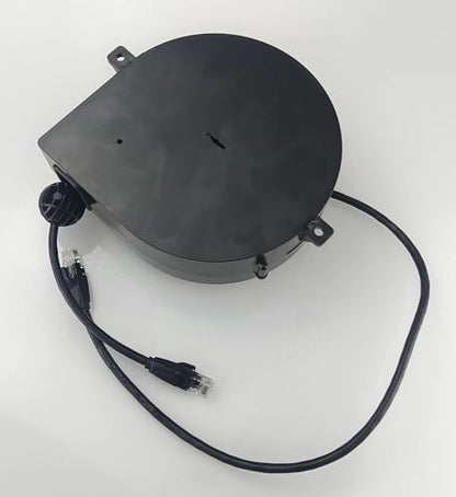 Compact Retractable CAT6 Reel with Constant Tension (Non-Locking)