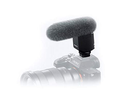 Sony ECM-B1M Compact Shotgun Microphone with Digital Audio Interface,Black - style: ‘w/ microphone’
