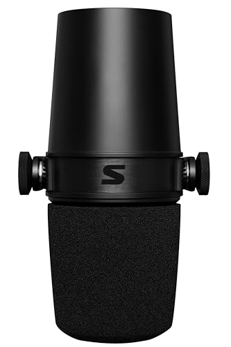 Shure MV7X XLR Dynamic Podcast & Recording Microphone - Black | XLR dynamic mic with voice-isolating technology and all-metal build for podcasting and vocal recording - size: Compact, style: XLR