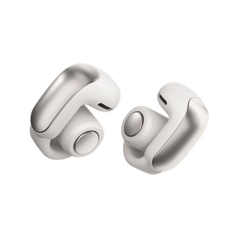 True Wireless Open Ear Clip On Earbuds with Open Audio Awareness Comfortable Fit Immersive Sound 48H Playtime Limited Edition Lilac (White) - color: White