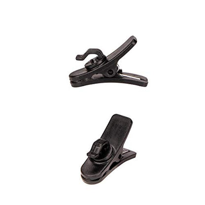 Lavalier Microphone Clip Lav Mic Clip Kit 18 PCS | 6 Metal Tie Clips, 6 Foam Windscreen Covers, 6 Plastic Wire Clips, Lapel Mic Replacement Accessories - size: 6 Pack