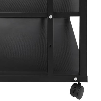 5-Tier AV Media Stand, Stereo Components Storage Cabinet, Movable Audio Rack Tower Player Stand for Living/Gaming/Recording Room - size: 5-Tier