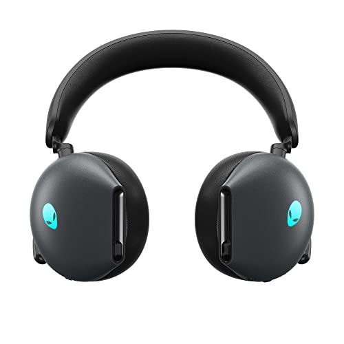 Alienware AW920H Tri-Mode Wireless Gaming Headset - Dolby Atmos Virtual Surround Sound, Active Noise Cancelling, AI-driven Noise-Cancelling microphone, USB-C Wireless Dongle - Dark Side of the Moon