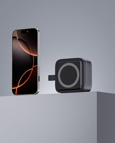 3 in 1 Wireless Charging Station for Apple Devices, Magnetic Foldable Travel Fast Charger Stand Compatible with MagSafe for iPhone Air/17/16/15/14/13/12 Series, Apple Watch & AirPods Pro/4/3/2-Black - color: Black