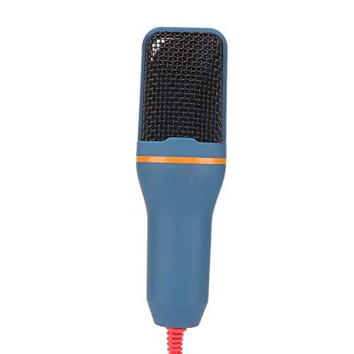 Professional Desktop Condenser Microphone 3.5mm, Omnidirectional Recording Mic for PC, Laptop, Gaming, Podcasting – Plug & Play, Compact