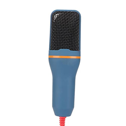 Professional Desktop Condenser Microphone 3.5mm, Omnidirectional Recording Mic for PC, Laptop, Gaming, Podcasting – Plug & Play, Compact