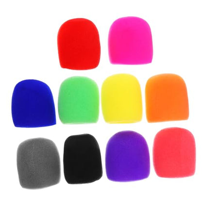 BESPORTBLE 20pcs Microphone Accessories Ktv Mic Covers Sponge Mic Cover Sanitary for Live Performances
