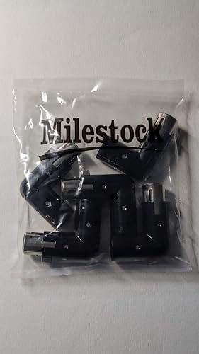5-Pcs 3-PIN XLR Angle Adapter Adjustable Male to Female, XLR 90 Degree, 4 Adjustable Angle Positions - size: 5-Pcs