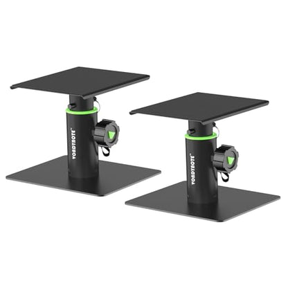 Vondynote 2-Pack Studio Monitor Stand Small 6" Tall Tablet Stand Holders | Desktop Speaker Stands, Height Adjustable, For Small Speakers, Projector, HiFi, Bluetooth Speakers - color: Standard