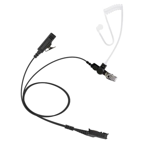 BCT22-AX 2-Wire Surveillance Acoustic Tube Earpiece with PTT Mic Compatible with Motorola Radio R5 XPR 3300e XPR3500 XPR3300 XPR3300e XPR3500e XPR3300 XPR3500 - size: 1 Piece