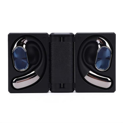 Bewinner Bluetooth Earbuds with Ear Hooks | Bluetooth 6.0, IPX5, 60H Playtime & Bass Boost for Running/Workouts (Black)