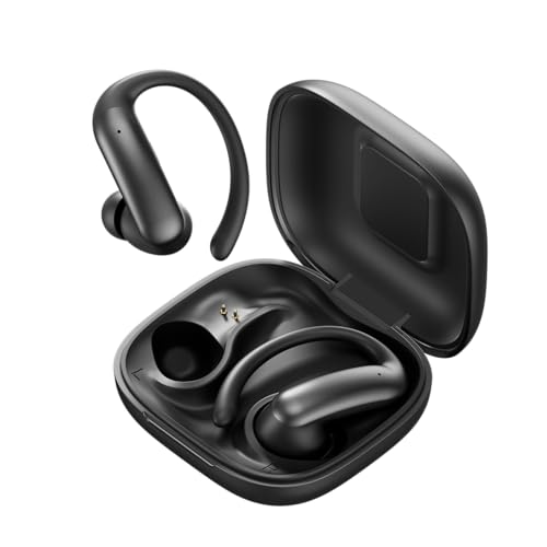 Wireless Ear Buds,Bluetooth Headphones with ENC Noise Cancelling,50H Playtime Earphones with LED Power Display,IPX4 Waterproof Earbuds for Sports/Workout,Smartphone,Laptop,Computer - color: Black