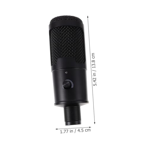 Kisangel USB Condenser Microphone Set for Streaming and Gaming Cardioid Polar Pattern Laptop Compatible Mute Button and Headphone Jack for Video Calls and Podcasts Style