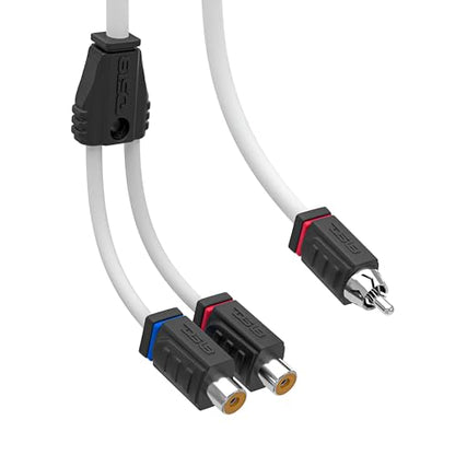 DS18 MOFCR-2F1M 2 Female 1 Male Car Audio Speaker Marine Tinned OFC RCA Y Splitter Adapter Connector Cable - style: 2 Female 1 Male