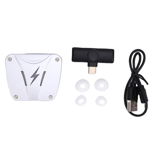 Wireless Gaming Earbuds Low Latency Bluetooth 5.3 for Console PC Tablet and Smartphone 20ms ENC Mic 10mm Driver (White) - color: White