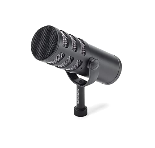 SAMSON Q9x Broadcast Dynamic Microphone | Cardioid dynamic capsule with XLR output and humbucking coil for podcasting, streaming and recording