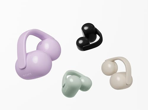 Sony LinkBuds Clip Open-Ear Truly Wireless Earbuds Clip-On Design, Black - color: Black