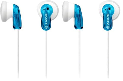 Sony MDRE9LP/BLU Earbud Headphones, Blue (Pack of 2) - color: Blue, size: 2 count