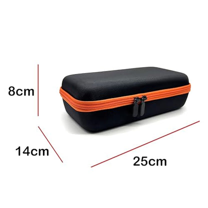 Wireless Microphone Case Compatible with JBL Wireless Two Microphone System, Handheld Dual Mic Travel Bag for Singing or Karaoke for Receivers, Adapters, AA Batteries-Black