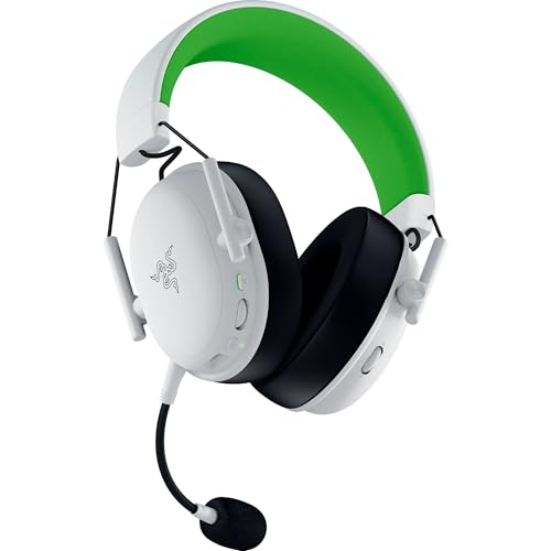 Razer BlackShark V3 X HyperSpeed Wireless Xbox Gaming Headset, White | 50mm Drivers, Cardioid Mic, 2.4 GHz, Bluetooth, Works with PC, Mac, PS5, Nintendo Switch, Smartphone, 70 Hr Battery - color: White, style: Xbox