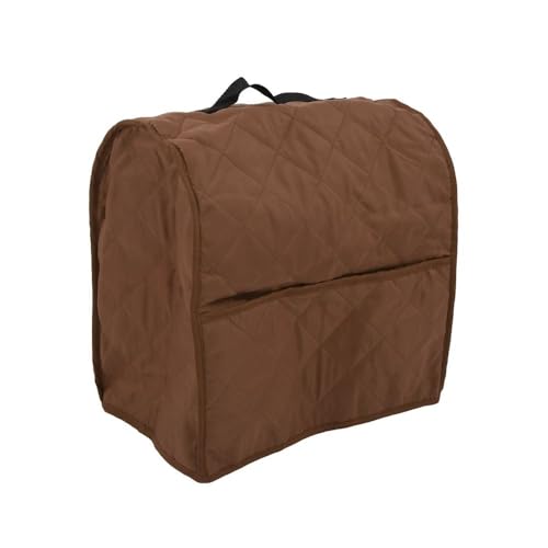 ‌Stand Mixer Cover with Storage Pockets and and Handle Dust Proof Protective Bag for 4.5QT Mixers and Small Kitchen Appliances(Brown) - color: Brown