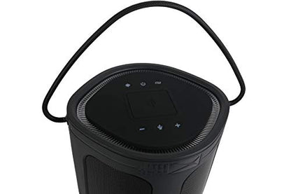 Altec Lansing Soundbucket XL - Waterproof Bluetooth Speaker with Customizable LED Lights, Qi Wireless Charging, 20 Hours Playtime & 100 Foot Range - style: Soundbucket XL
