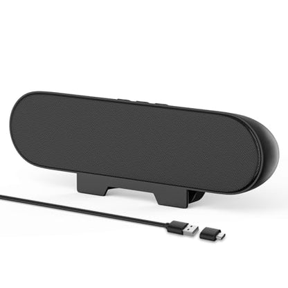 YYV Computer Speakers for Desktop Monitor | Single USB Speakers for Desktop PC,Laptop Speaker with Loud Sound,Volume Control Easily Clamps to Monitors(Black)
