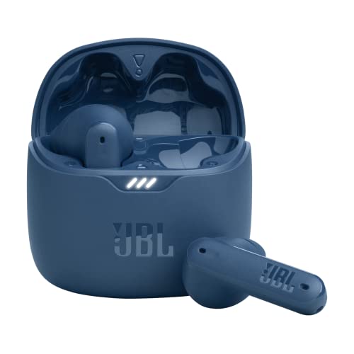 JBL Tune Flex - True Wireless Noise Cancelling Earbuds (Blue), Small | JBL Pure Bass Sound, Active Noise Cancelling with Smart Ambient, 4 mics for perfect calls, Up to 32 hours of battery life - color: Blue