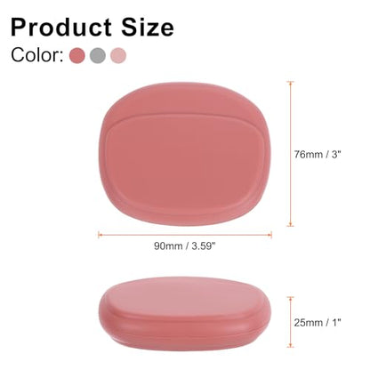 HARFINGTON 3pcs Earbuds Cases, Wired Earphone Case Holder Organizer, Silicone Ear Buds Case Small for USB Cable, Earphones, Grey,Red,Pink - color: Grey,Red,Pink