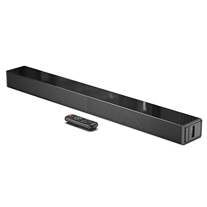 LARKSOUND Sound Bar for TV, Surround Sound System, TV Speaker Soundbar with Bluetooth/HDMI ARC/Optical/AUX/USB, 31 Inch | 60W 2.0 channel soundbar with 4 EQ modes, Night Mode, HDMI ARC, Optical, AUX, USB & Bluetooth 5.0. - size: 31 inch