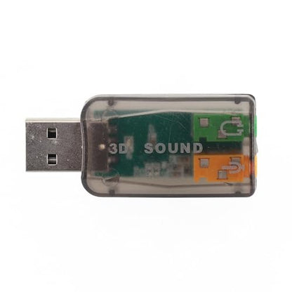 USB Sound Card 5.1 Channel External Audio Interface with Xear 3D Technology, Full-Speed USB 2.0 and Play PC Notebook Desktop, Digital Volume Knob, Black