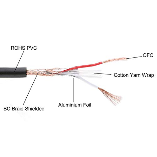 ABuff 5 Pack 20ft XLR Cable, Profession Balanced 3 Pin DMX Cables Male to Female, XLR Microphone Cable Patch Cables for Microphone, Audio, Guitar, Speaker