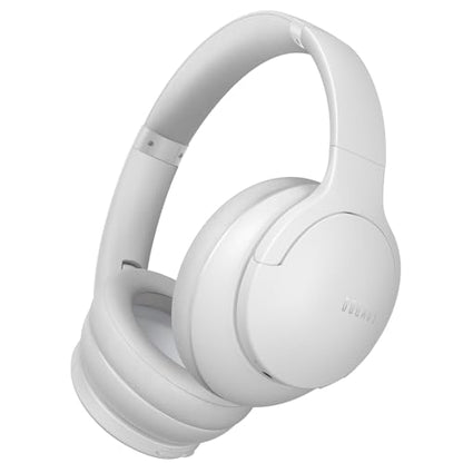 DOQAUS Bluetooth Headphones Over Ear, Headphones Wireless with 90H Playtime | 3 EQ Mode, Bluetooth5.3 Wireless Headphones with Hifi Stereo Sound, ENC Mic, Foldable for Travel Work Study Phone, Light Grey - color: Light Gray