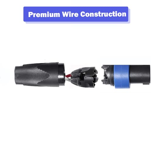2 Pack Pro Speakon to Speakon Cable 100 Feet 12AWG 2 Conductor Twist Lock - size: 100FT/2PACK