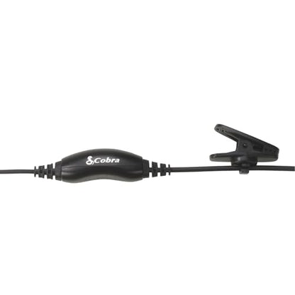 Cobra 2.5mm D-Style Headset for Two-Way Radios | Over-The-Ear Headset for Hands-Free Communication with Push-To-Talk Button