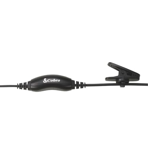 Cobra 2.5mm C-Style in-Ear Headset with Foam Earpiece | Comfortable Noise-Isolating Communication Earpiece for Two-Way Radios with Soft Foam Tip - style: In-Ear Headset with Foam Earpiece