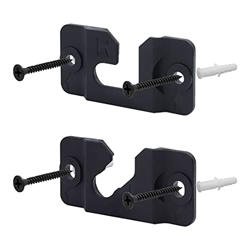 1 Pair of Black Wall Mount Bracket AH96-03064A for Samsung Soundbar HWH750 HW-H750 HW-H450 HW-J355 HWH751 HW-H751 HWJM25 HW-JM25 HWJM45C HW-JM45C HW-JM45C/ZA Soundbar Wall Hooks