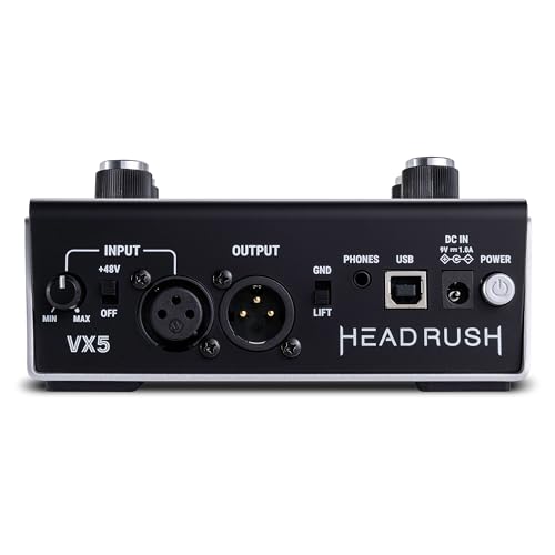 HeadRush VX5 Vocal Effects AutoTune Pedal | Antares Auto-Tune, Vocal Effects, Vocal Harmony, Real Time Pitch Correction, Audio Interface with Mic/Guitar Inputs - style: VX5 Vocal Effects Processor