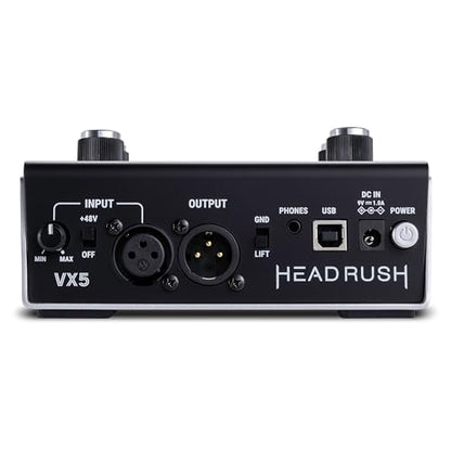 HeadRush VX5 Vocal Effects AutoTune Pedal | Antares Auto-Tune, Vocal Effects, Vocal Harmony, Real Time Pitch Correction, Audio Interface with Mic/Guitar Inputs - style: VX5 Vocal Effects Processor