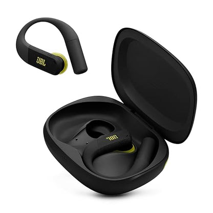 JBL Endurance Peak 4 - Cancelling Sport Earbuds - Black | Adaptive Noise Cancelling with Smart Ambient, IP68 water and dust proof, Secure fit with TwistLock design - color: Black/Lime