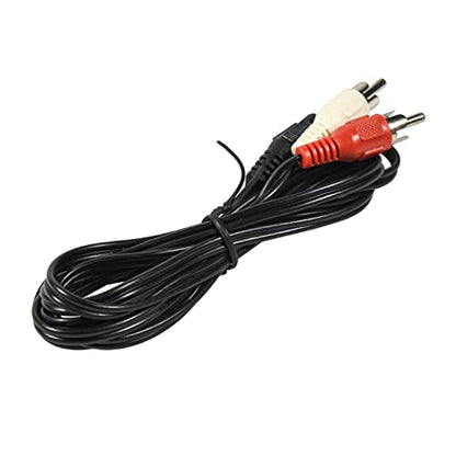 HQRP 4ft Audio Y Cable Splitter/Stereo Cord Compatible with Bose Lifestyle Subwoofer PS18 PS28 PS38 PS48 III Powered Speaker System, 1 Mini Plug to 2 RCA Plugs