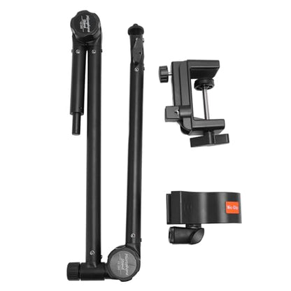 EBTOOLS Microphone Arm Stand, 360 Degree Rotation Zinc Alloy Suspension Boom Arm with 3/8 5/8 Thread Adapter and Cable Management, for Condenser Dynamic Mics Podcast Live Streaming