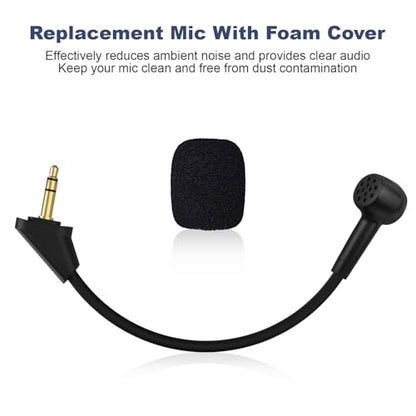 Replacement Cloud Alpha Mic Boom Microphone Compatible with Kingston HyperX Cloud Alpha, Cloud Alpha S Gaming Headsets for PS5 PS4 Xbox One Nintendo Switch Computer PC